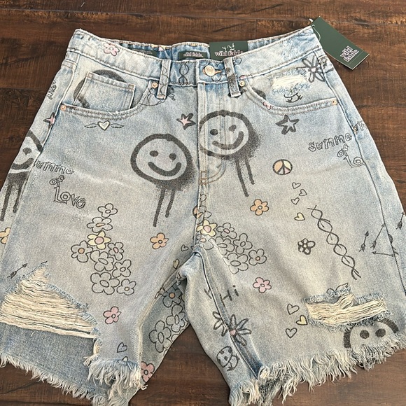 wild fable Pants - Wild Fable Printed Jean Shorts. Jean Shorts & Jeans $12 or 2x$20